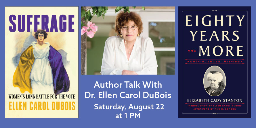 Dr. Ellen Dubois author talk about Women's Suffrage
